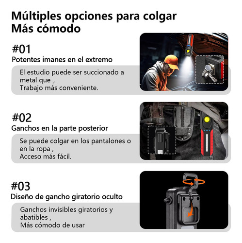 Xing Linterna Táctica Lampara Led Recargable De Mano