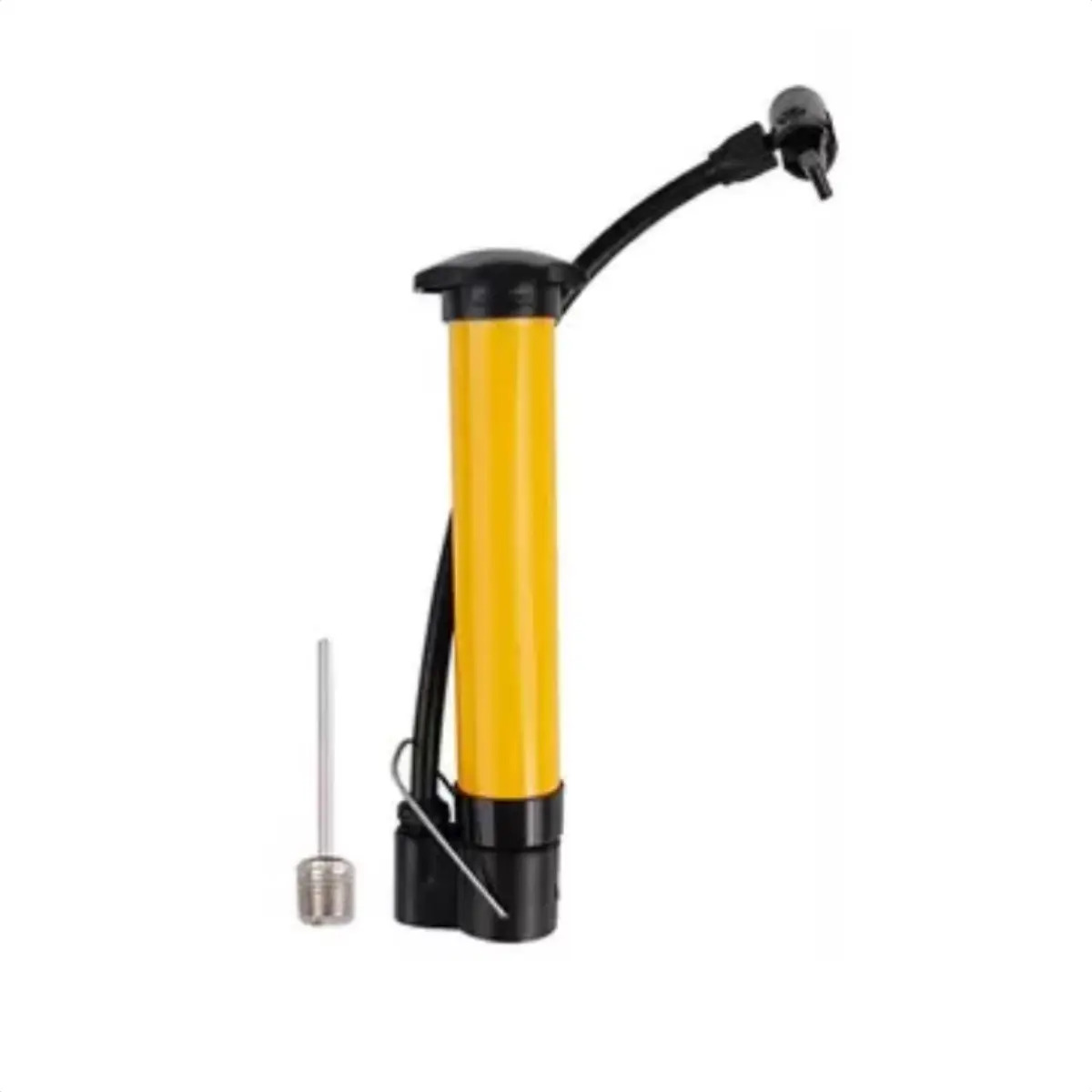 Bomba Ar Manual 25cm Portátil Enche Bola Bike Moto Pneu