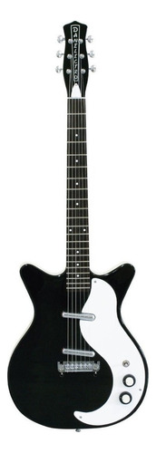 Guitarra eléctrica Danelectro 1959 Guitars '59M NOS+ shorthorn de abeto black poliéster con diapasón de granadillo brasileño