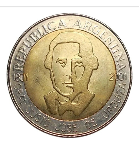 Argentina 2 Monedas J.j.urquiza Y Palacio San José -1 Peso (Usado)