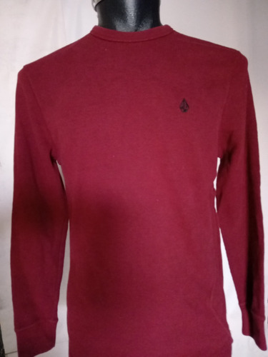 Sudadera Volcomm Grande Slim Tono Vino (Usado)