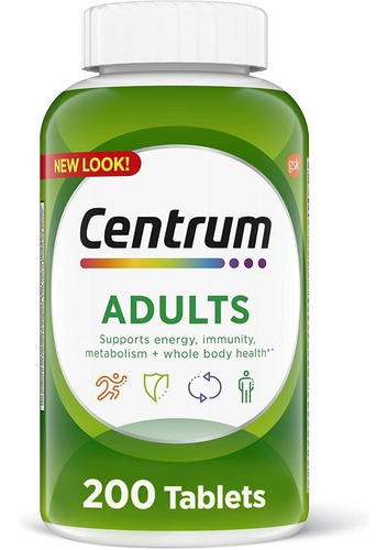 Centrum Adulto Multivitaminico Unisex 200 Pastillas U.s.a.