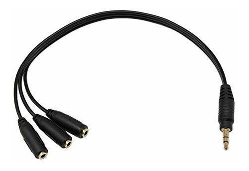 Cable Divisor De Audio Estereo De 3.5 Mm Qaoquda 1 Pie Chap