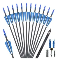 Comprar 12 Flechas Carbono 80cm Para Compuesto Caza Arco Recurvo