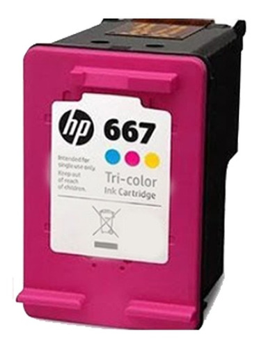 Cartucho Hp 667 Colorido Original 3ym78ab - 2376 2776 6476