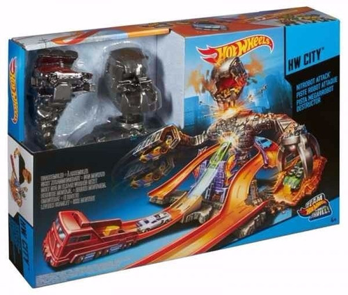 Hot Wheels Pista Mega Robot Destructor Martoyz