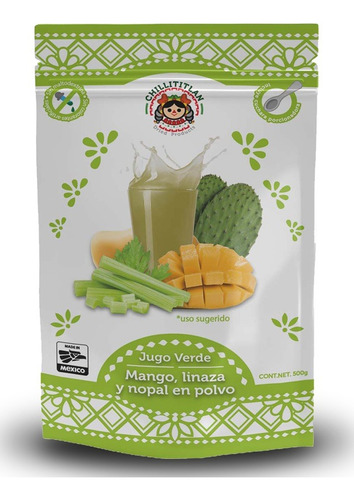 Jugo Verde En Polvo Sin Maltodextrina Chillititlan 500g