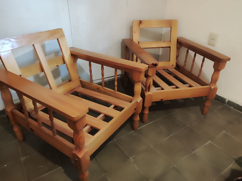 2 Sillones De Madera Impecable Estado. 