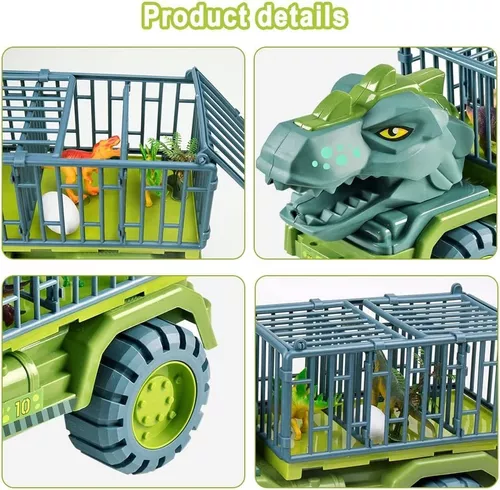 Meninos Brinquedos de Carro Dinossauro Caminhão Transporte Veículo Dino  Animal Modelo Tyrannosaurus Rex Kids Jogo Crianças Presentes de Aniversário