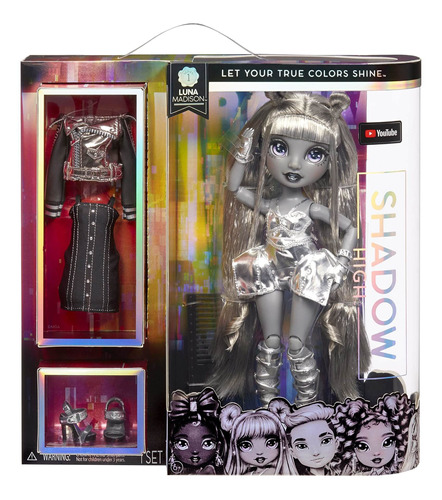 Muñeca Rainbow High Shadow Series 1 Luna Madison - Fr80mj