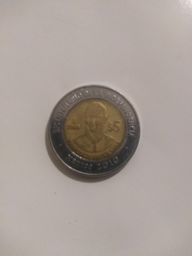 Moneda De $5 De Francisco Javier Mina Independencia Mexicana