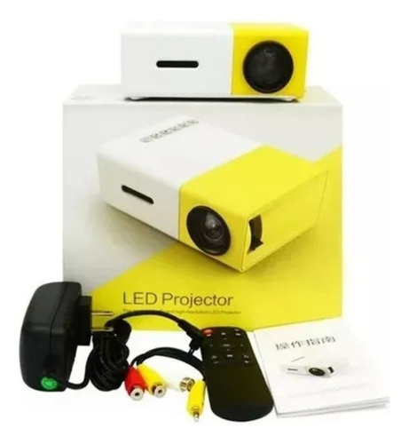 Mini Proyector Portatil Tik Tok Lcd Color Amarillo Amarillo