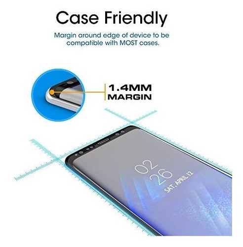 Pantalla Cristal Para Samsung Galaxy S8 Plus 3d Curvado