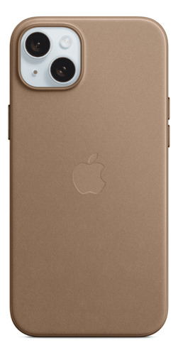 Case Tecido Finewoven Magsafe Iphone 15 Plus Cinza Castanho