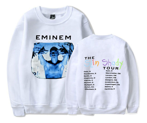 Eminem Sudadera Ajustada Con Cuello Redondo Para Hombre Y Mu