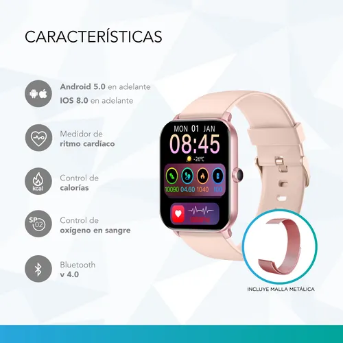 Reloj inteligente sumergible mujer hotsell