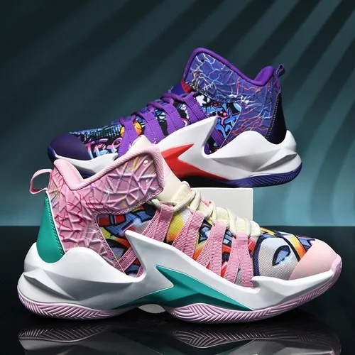 Zapatillas De Baloncesto De Dos Colores Zapatillas De Tenis
