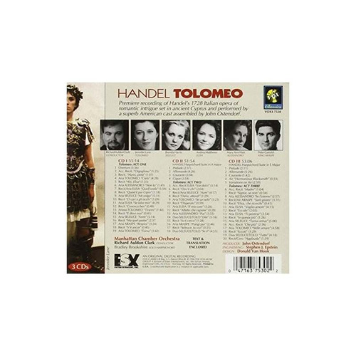 Handel / Manhattan Chamber Orchestra Tolomeo Complete Usa Cd