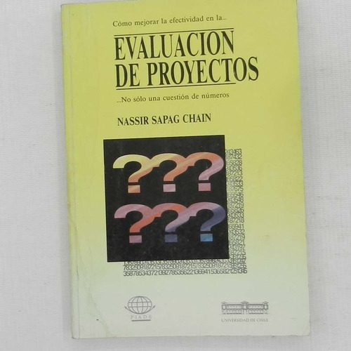  Evaluacion De Proyectos, Nassir Sapag Chain, Ed. Facultad D