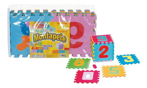 Kit Tapete De Eva Numeros Montapete Da Nig Brinquedos 0900 Cor Colorido