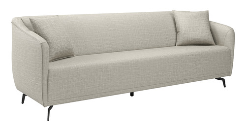 Sofá Living 3 Lugares Adams 200cm No Linho Várias Cores