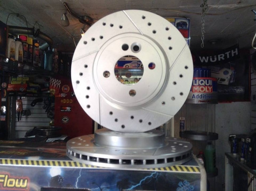 Disco Delantero Para Platina Ranurado Y Perforado Supersport