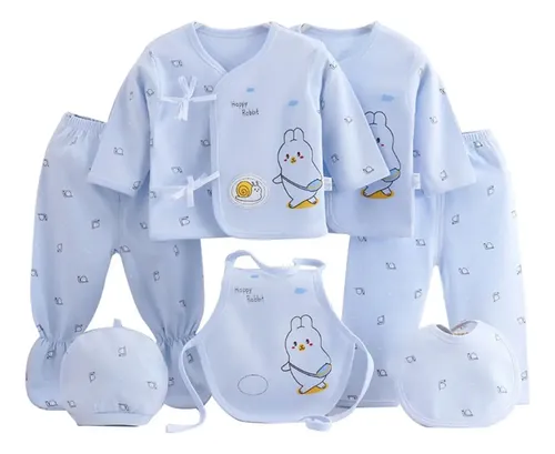 Set de bienvenida recién nacido, 7 piezas (0–3 m)