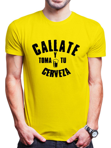 Polo Varon Callate Y Toma Tu Cerveza (d0224 Boleto.store)