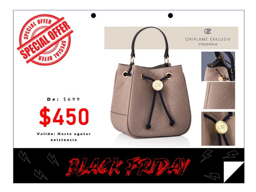 Imagen 1 de 6 de Bolso De Mano Para Dama Tipo Hobo Con Correa