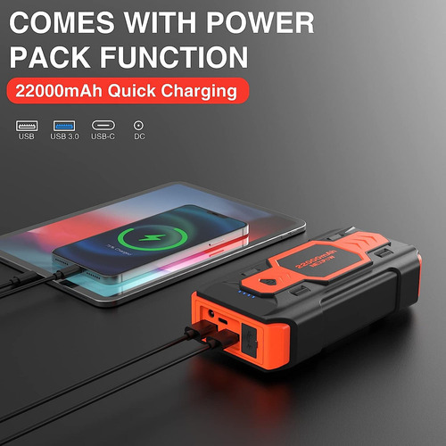 Nexpow Battery Jump Starter 2500a 22000mah Car Jump Starter