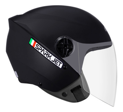 Capacete Motociclista Moto Esportiva Feminino Masculino Cor Preto Fosco Tamanho do capacete 58