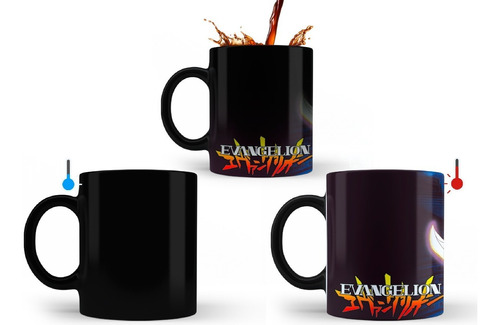 Taza Magica Neon Genesis Evangelion 6 Cerámica Premiun