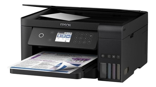 Impressora a cor multifuncional Epson EcoTank L6161 com wifi 100V/240V preta