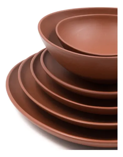 Plato de cerámica sin esmaltar sale