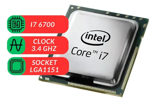 Processador Gamer Intel Core I7 6700 6ª Gen 3.40ghz Vídeo In