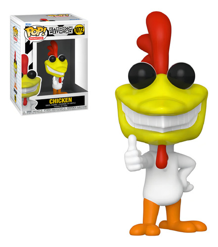 Animação do Funko Pop Chicken 1072 do Cartoon Network