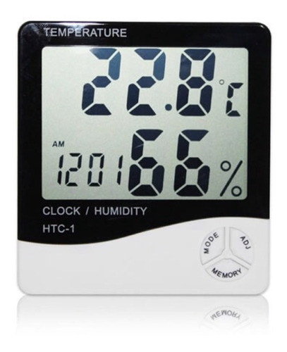 Higrometro Termometro Reloj Alarma Indoor / Ekipofertas