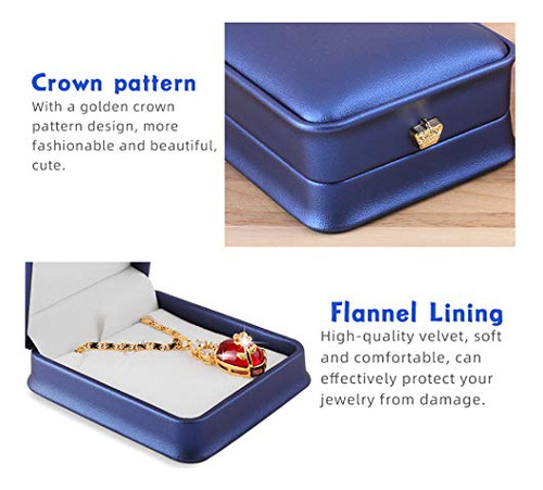 Conjunto De Joyas 2 Collares Pulsera En Caja De Regalo Bod