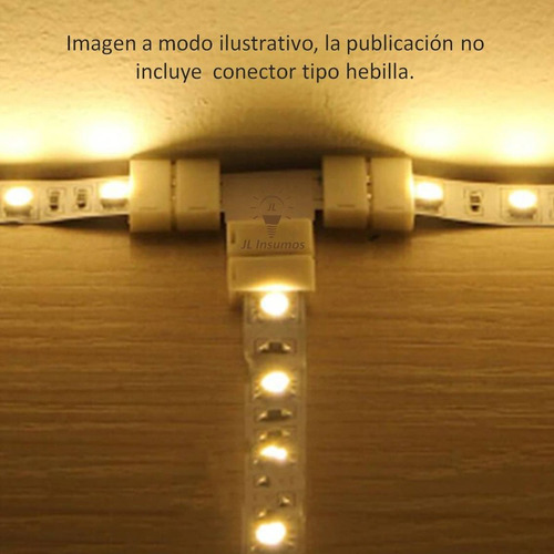 Imagen 3 de 3 de Pack 3 Conector Union T Para Tira De Led 5050 5630