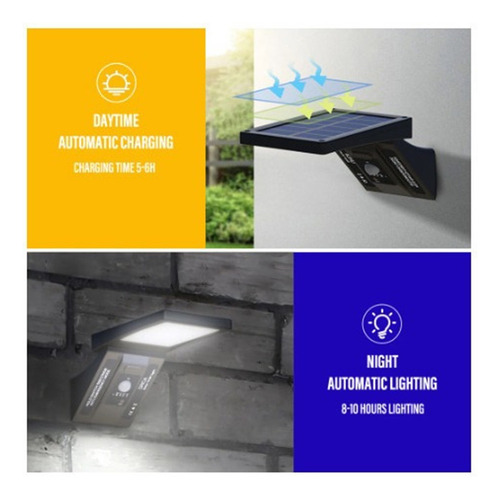 Am Lámpara De Pared Solar Led Con Control Remoto 300w