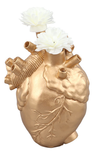 Jarrón De Resina Con Arte Creativo En Forma De Corazón, Jarr
