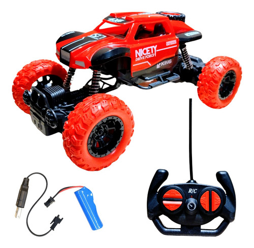 Coche Rc 4x4 Rock 1:18 Todo Terreno Batería Recargable