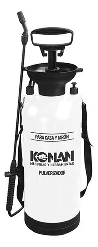 Pulverizador Fumigador Manual 8 Lts Konan Color Blanco