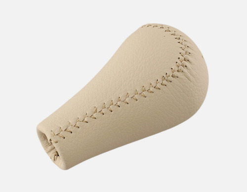 Pomo Palanca Cambio Cuero Beige Camel Toyota Hilux Sw4 5 Vel