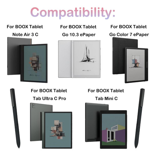 Pen De Lápiz Óptico Para Tableta Boox Note Air 3 C E Ink Con