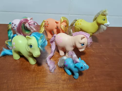 Lote 2 Cavalinhos My Little Pony Rosa E Azul Com Defeitos