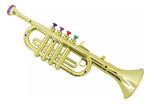 Trompeta De Juguete Para Niños, Instrumento De Viento Con 3
