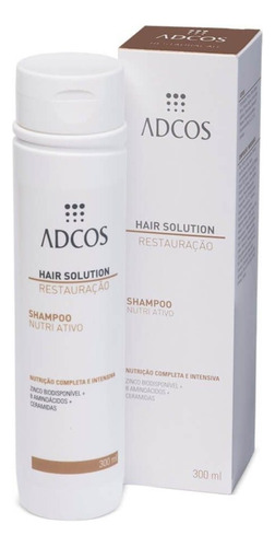 Hair Solution Shampoo Nutri Ativo 300ml Adcos