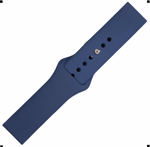 Pulseira Borracha 20mm Amazfit Gts2 Mini Galaxy Watch 20mm Cor Azul Largura 20 Mm