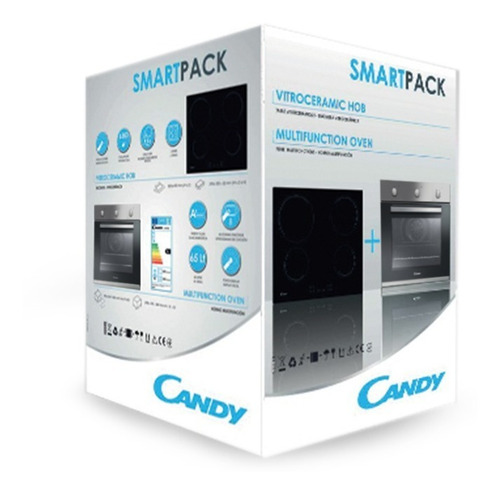 Imagen 3 de 9 de Combo Candy Horno Electrico Fcp602x + Anafe Vitro Ch64ccb